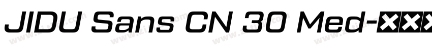 JIDU Sans CN 30 Med字体转换